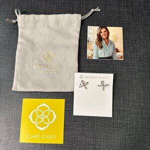 Kendra Scott Silver Sasha Stud Earrings - New Dust Bag Included